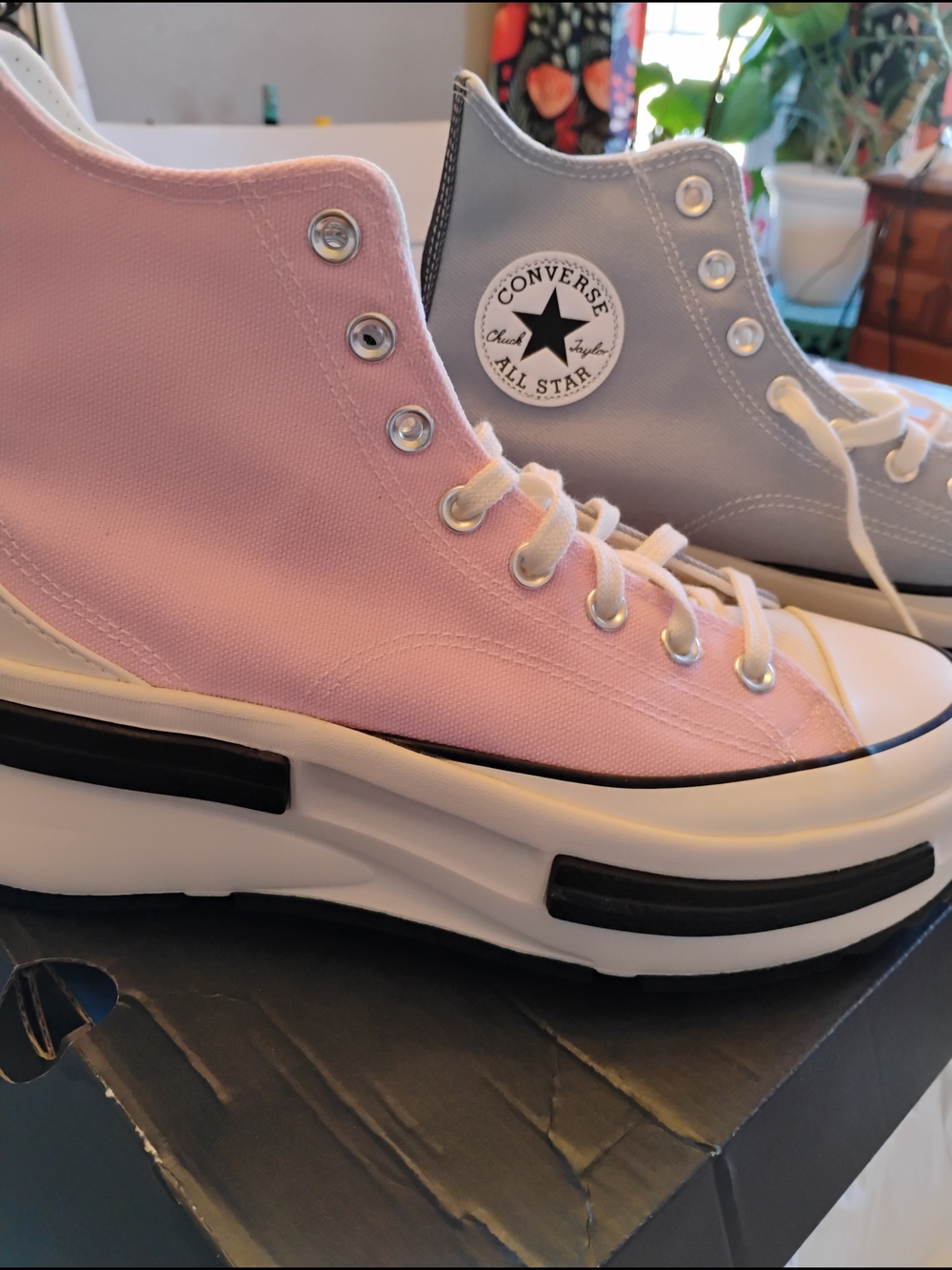 Converse Run Star Legacy Platform Hightops Ocean Retreat/Sunrise Pink